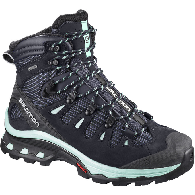 Women\'s Salomon QUEST 4D 3 GTX W Hiking Boots Black | DNQMUK-132