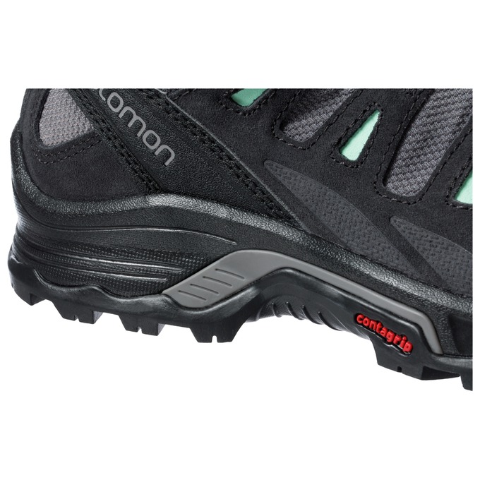 Women's Salomon QUEST PRIME GTX W Hiking Boots Black / Silver | SGKUHT-971