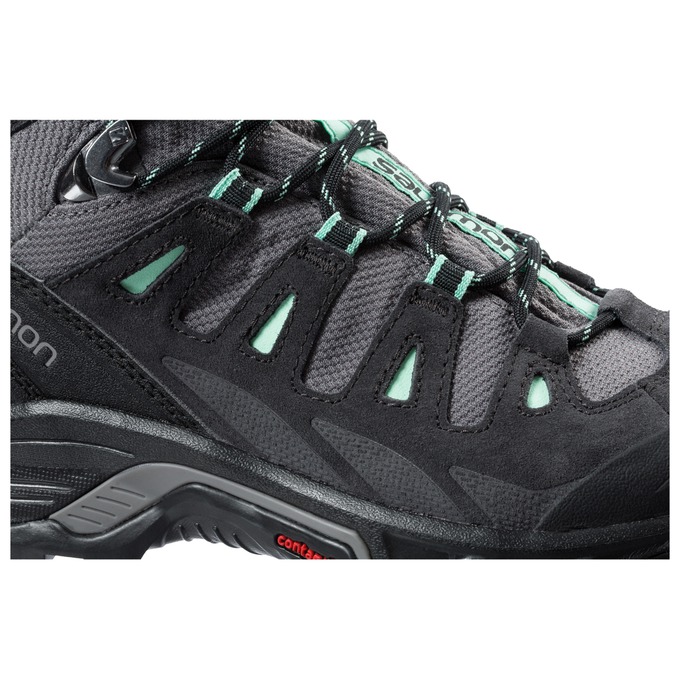 Women's Salomon QUEST PRIME GTX W Hiking Boots Deep Turquoise / Black | UHKQVX-341