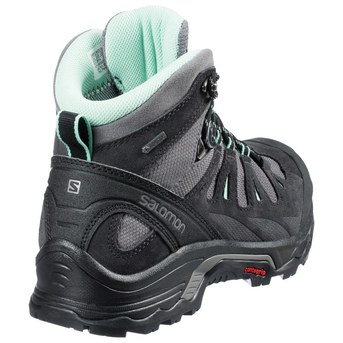 Women's Salomon QUEST PRIME GTX W Hiking Boots Black | YDLKNG-260