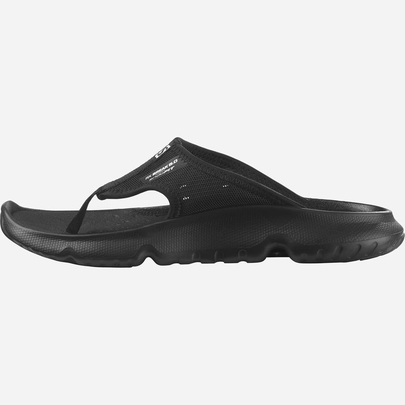 Women's Salomon REELAX BREAK 5.0 Flip Flops Black | CYKPQS-413