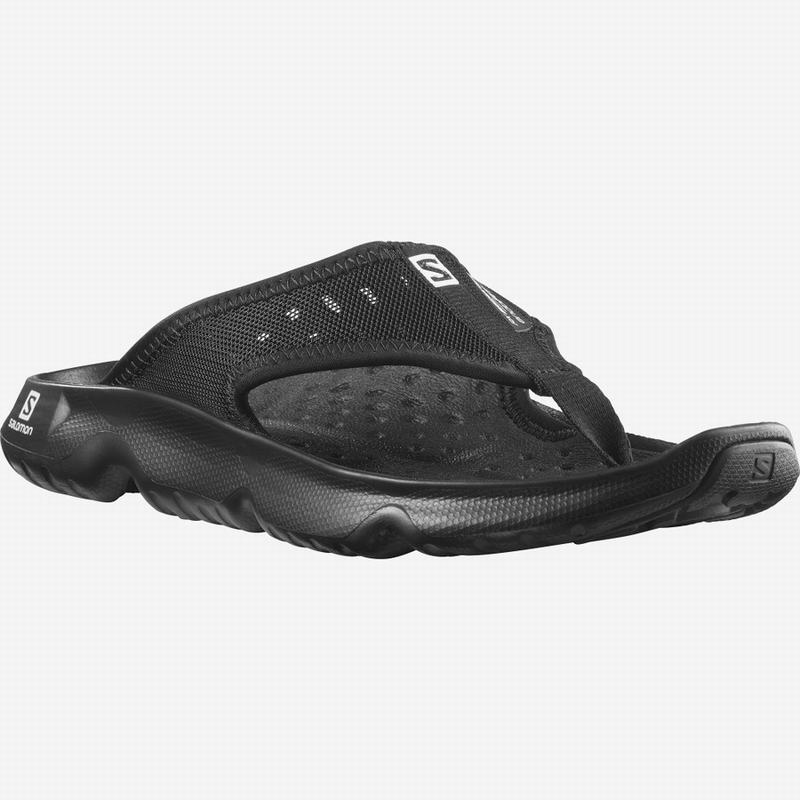 Women's Salomon REELAX BREAK 5.0 Flip Flops Black | CYKPQS-413