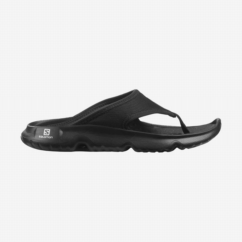 Women\'s Salomon REELAX BREAK 5.0 Flip Flops Black | CYKPQS-413