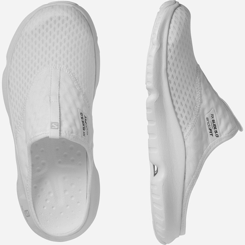 Women's Salomon REELAX SLIDE 5.0 Slippers White | EIYUFN-206