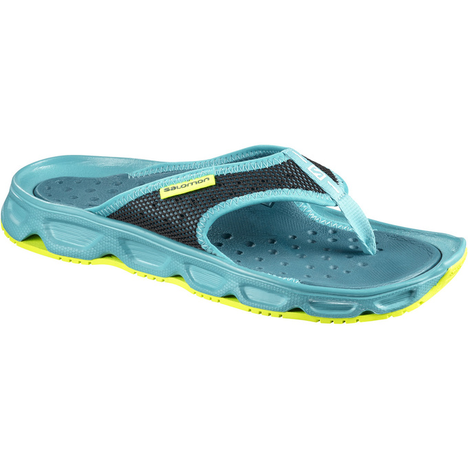 Women\'s Salomon RX BREAK W Flip Flops Blue | CGAWQO-430