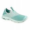 Women's Salomon RX MOC 4.0 W Slippers Turquoise / White | OEGJPY-936