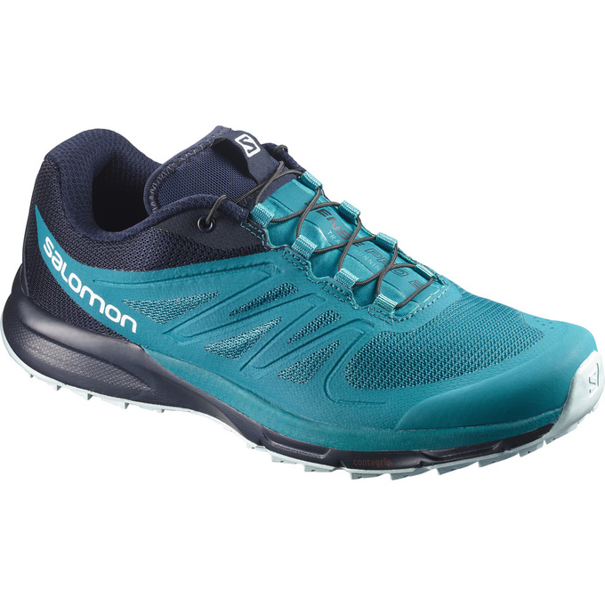 Women\'s Salomon SENSE PRO 2 W Trail Running Shoes Turquoise / Navy | 3417ZHBFW