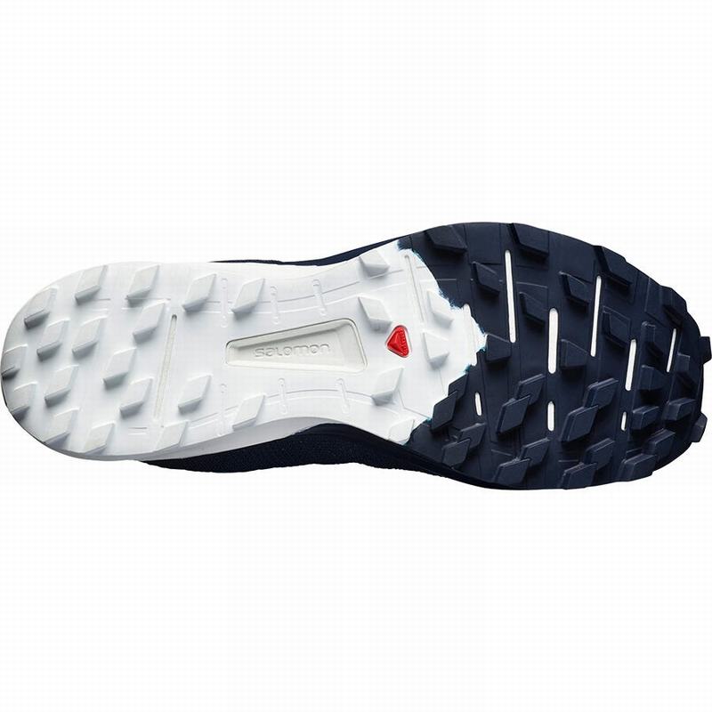 Women's Salomon SENSE PRO 4 Trail Running Shoes Navy / White | 9860EUJCP