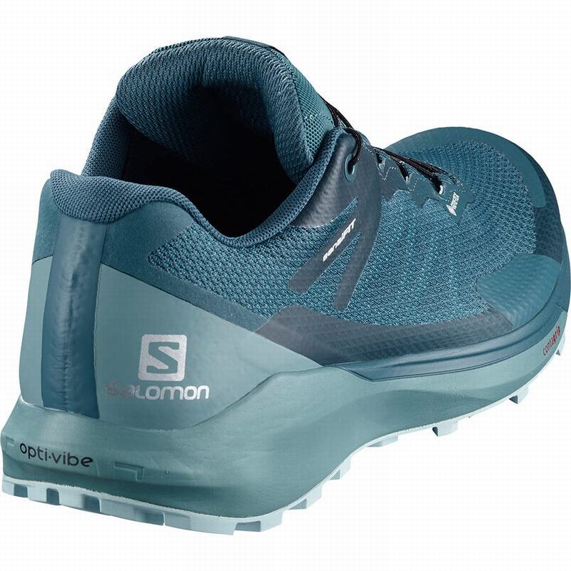 Women's Salomon SENSE RIDE 3 GTX INVIS. FIT W Trail Running Shoes Turquoise / Blue | 0963GIVAK