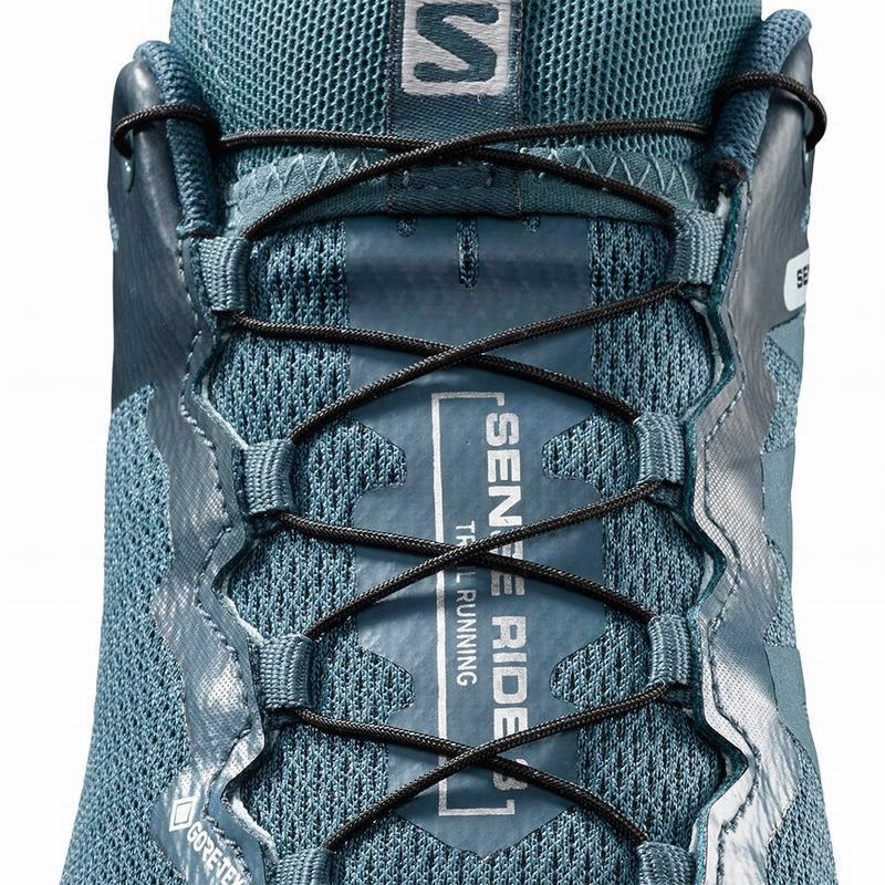 Women's Salomon SENSE RIDE 3 GTX INVIS. FIT W Trail Running Shoes Turquoise / Blue | 0963GIVAK