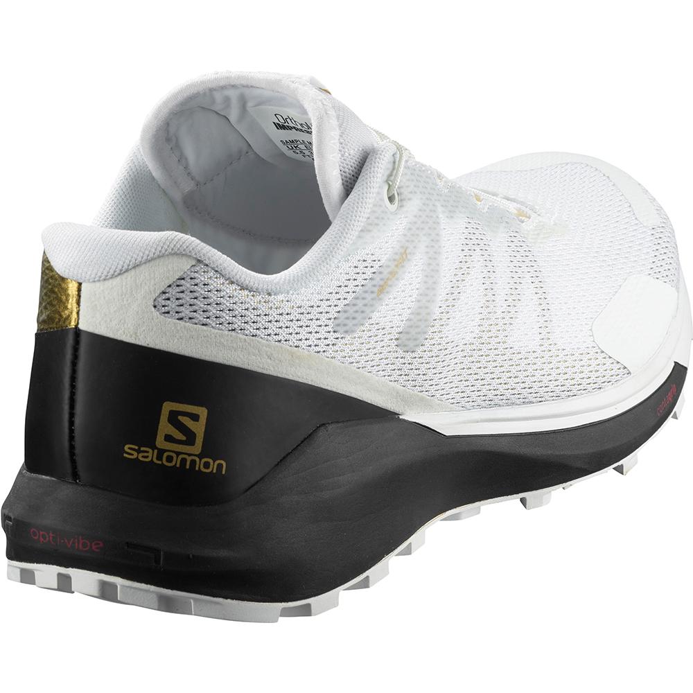 Women's Salomon SENSE RIDE 3 W LTD EDITION Road Running Shoes White / Black | WAJENH-314