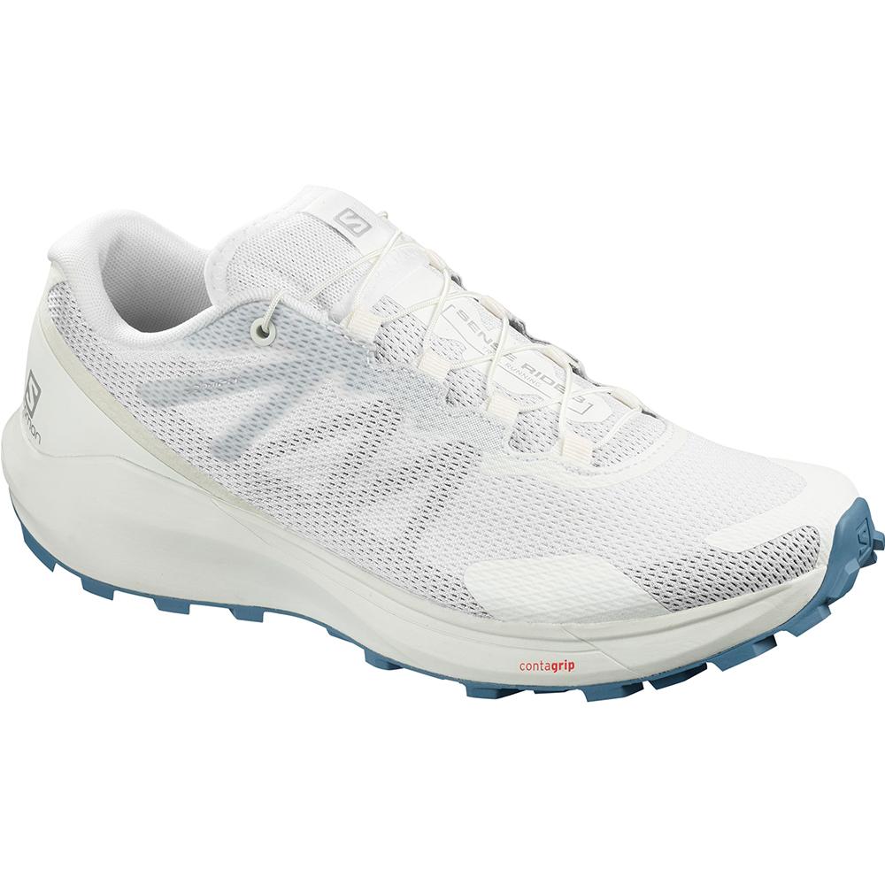 Women's Salomon SENSE RIDE 3 W Road Running Shoes White | IXVKLD-754