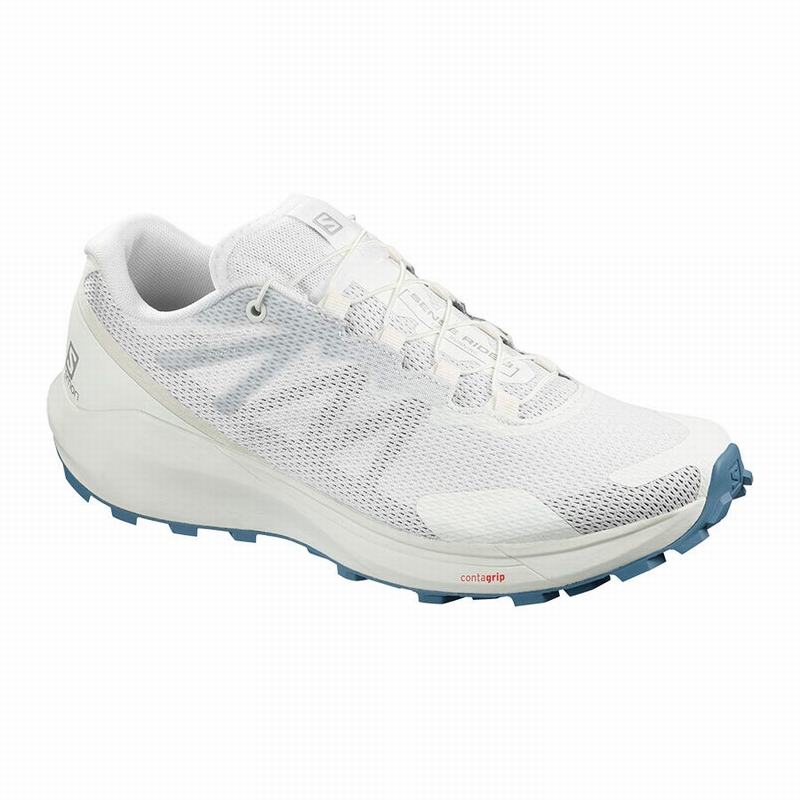 Women\'s Salomon SENSE RIDE 3 W Trail Running Shoes White | 4082USJQI