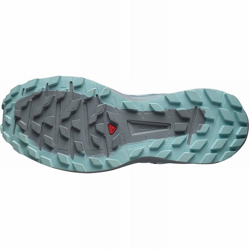 Women's Salomon SENSE RIDE 4 GORE-TEX INVISIBLE FIT Running Shoes Green / Turquoise | BXNYKC-738