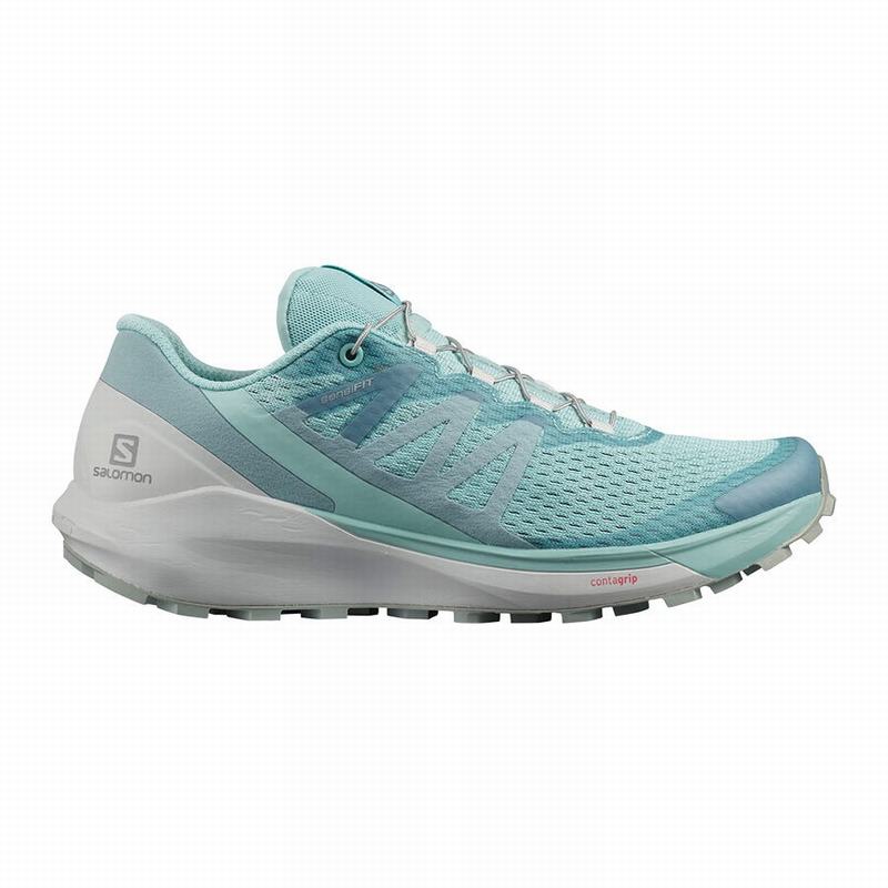 Women\'s Salomon SENSE RIDE 4 Running Shoes Turquoise | KUQCFP-289