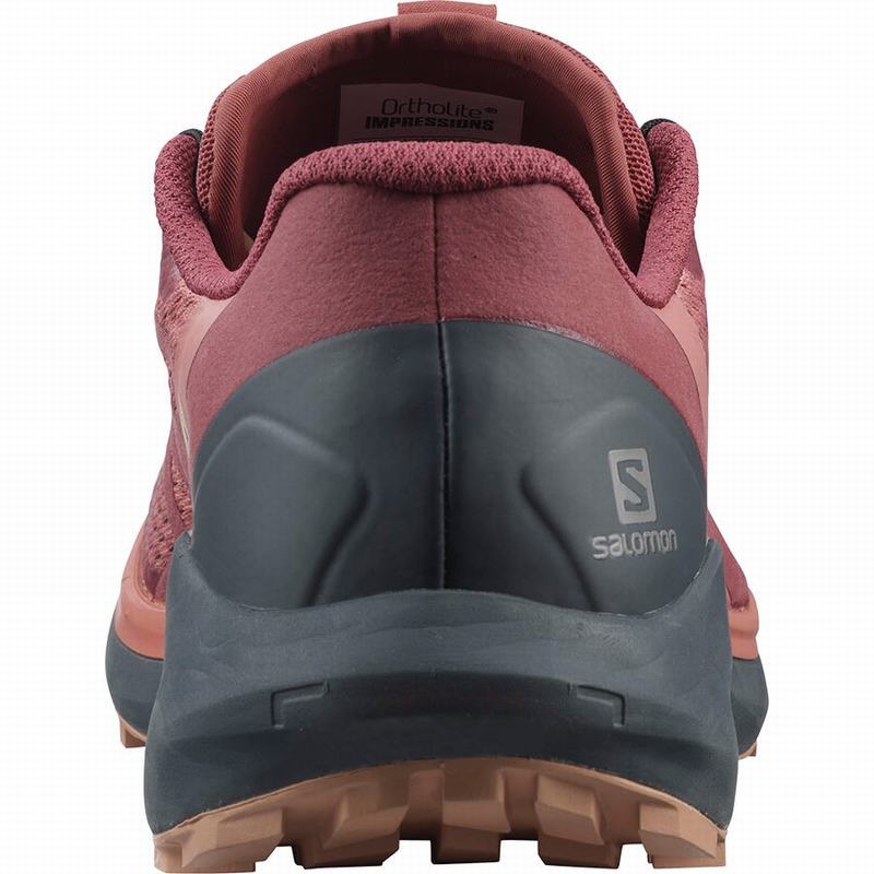 Women's Salomon SENSE RIDE 4 Running Shoes Dark Red | YZLXGI-451