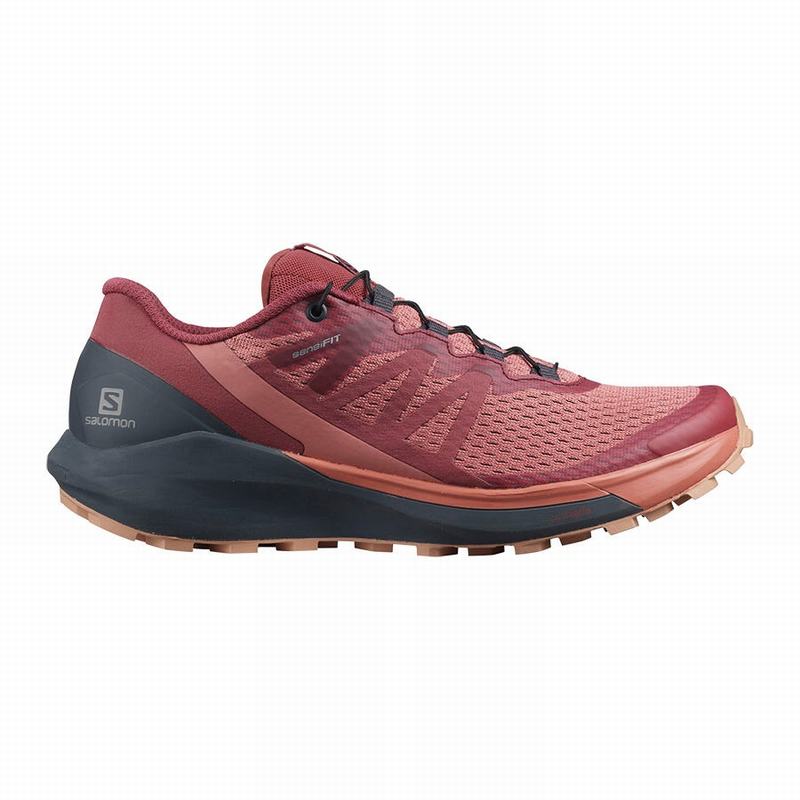 Women\'s Salomon SENSE RIDE 4 Running Shoes Dark Red | YZLXGI-451