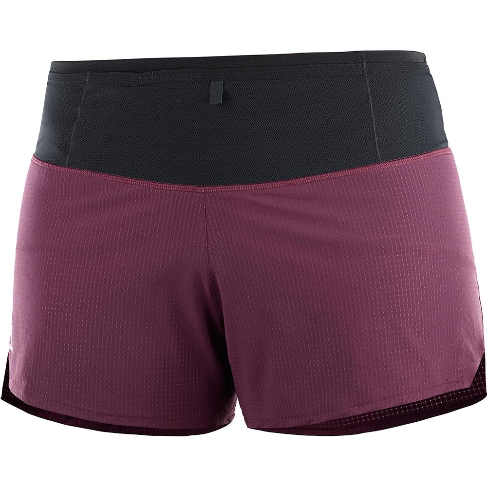 Women\'s Salomon SENSE W Shorts Purple | VYOMFR-367