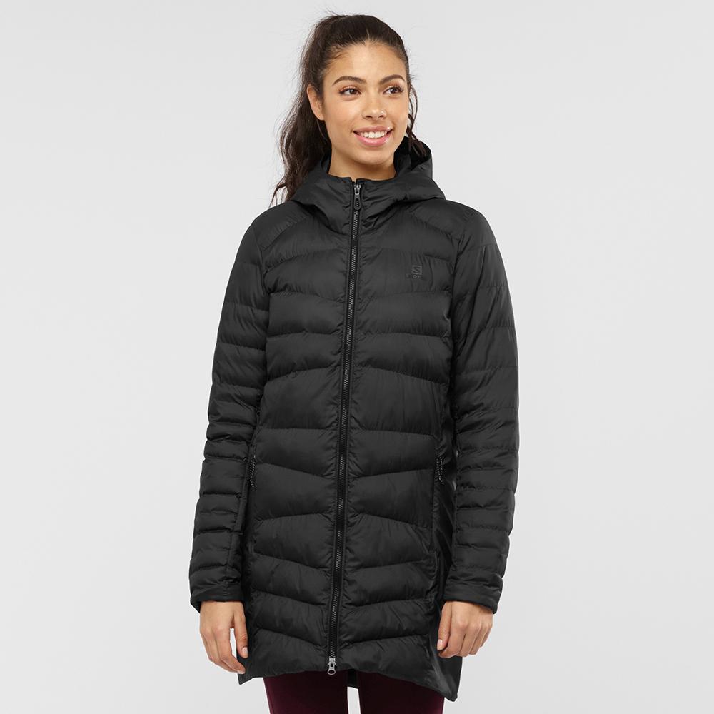 Women's Salomon SIGHT STORM W Hoodie Black | AEYLCW-432