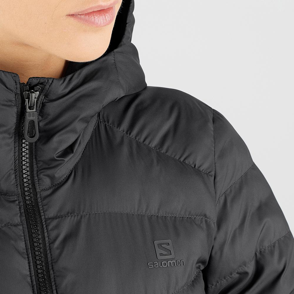 Women's Salomon SIGHT STORM W Hoodie Black | AEYLCW-432