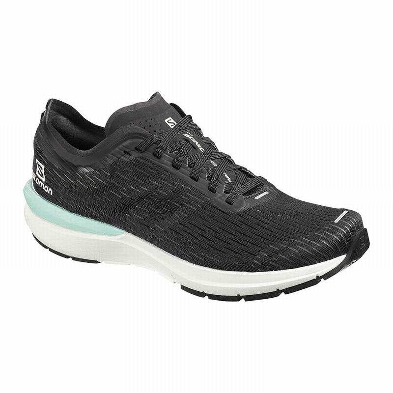 Women\'s Salomon SONIC 3 ACCELERATE W Running Shoes Black / Blue | GONVPK-657