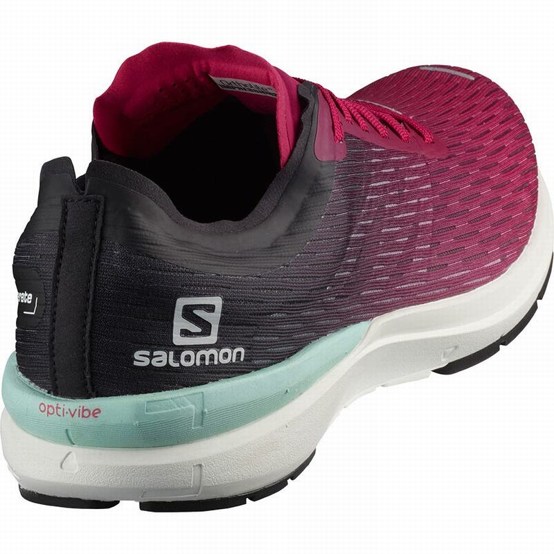 Women's Salomon SONIC 3 ACCELERATE W Running Shoes Pink / White | UEGSJI-154
