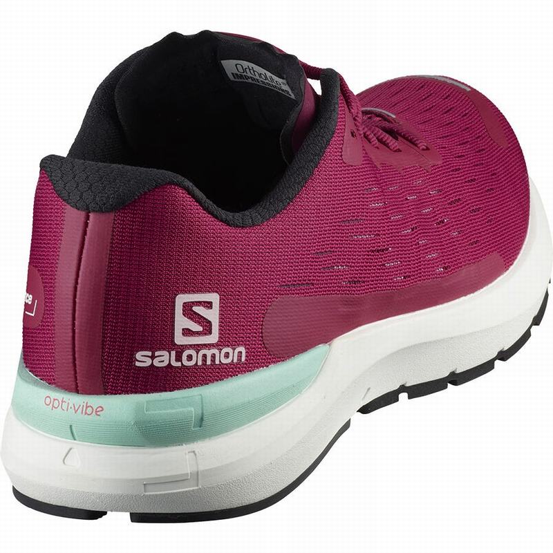 Women's Salomon SONIC 3 BALANCE W Running Shoes Red / White | STOUNF-602