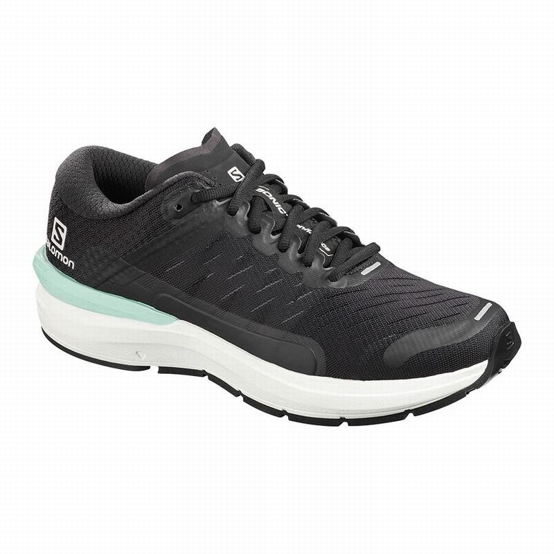 Women\'s Salomon SONIC 3 CONFIDENCE W Running Shoes Black / White | QJSLWX-514