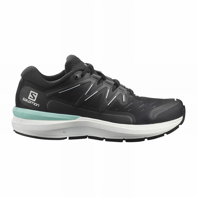 Women\'s Salomon SONIC 4 CONFIDENCE Road Running Shoes Black / White | MXNOLG-128