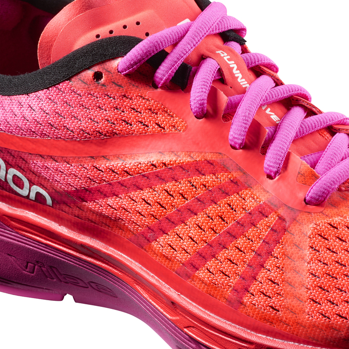 Women's Salomon SONIC RA PRO W Running Shoes Pink | QPEVTJ-205