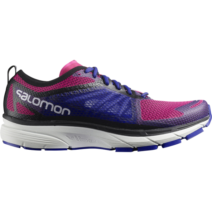 Women's Salomon SONIC RA W Running Shoes Light Blue / Yellow | AVXWNR-871