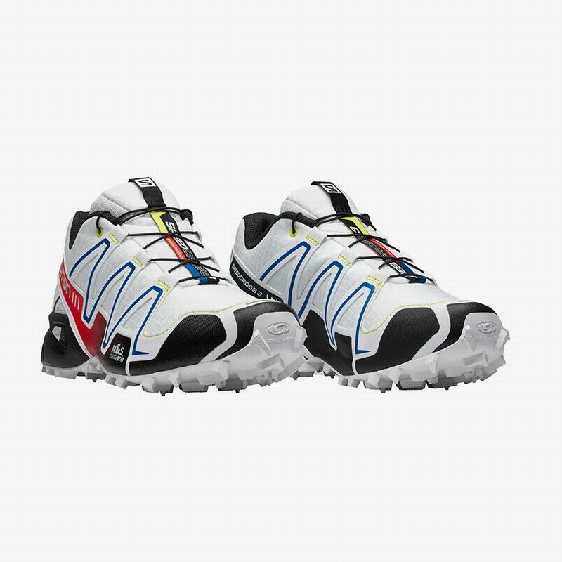 Women's Salomon SPEEDCROSS 3 RACING Trail Running Shoes White / Black | KEDIFA-165