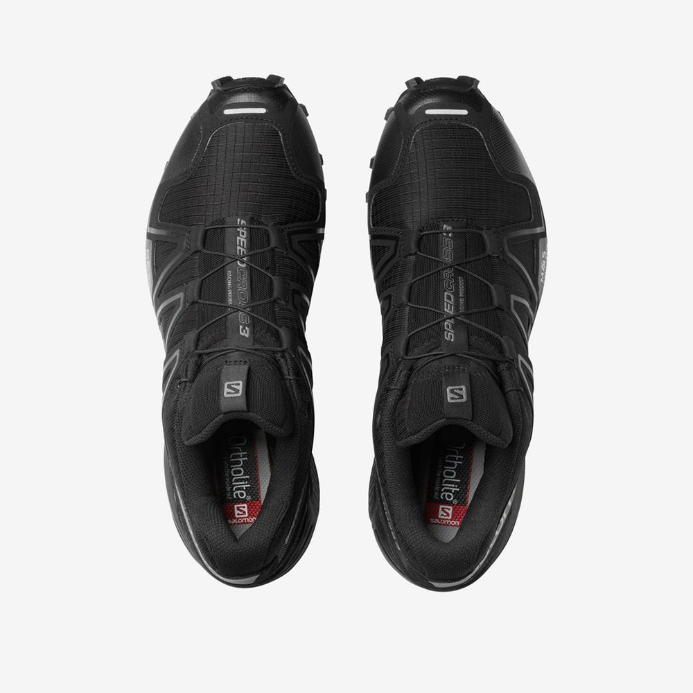 Women's Salomon SPEEDCROSS 3 Sneakers Black | EPXKDC-215