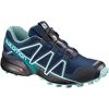 Women's Salomon SPEEDCROSS 4 GTX S/RACE LTD Trail Running Shoes Navy | 8694HLJQI