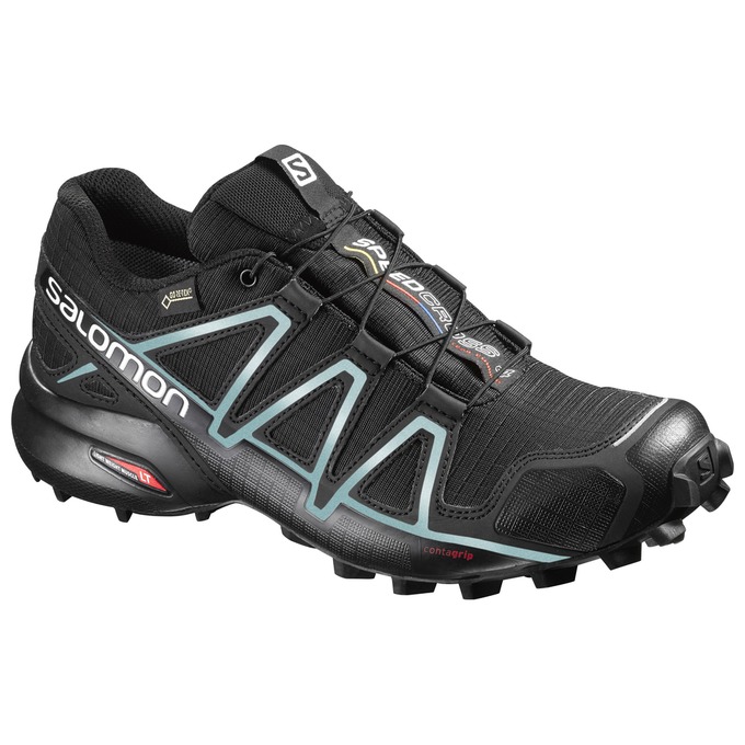 Women\'s Salomon SPEEDCROSS 4 GTX W Trail Running Shoes Black | 9810MXSZQ