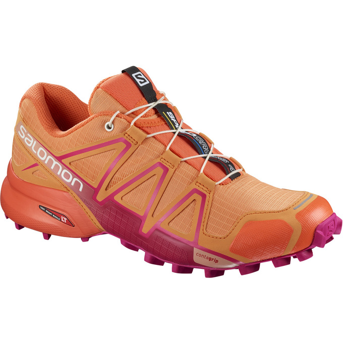 Women\'s Salomon SPEEDCROSS 4 W Trail Running Shoes Orange | 4719YRNGA