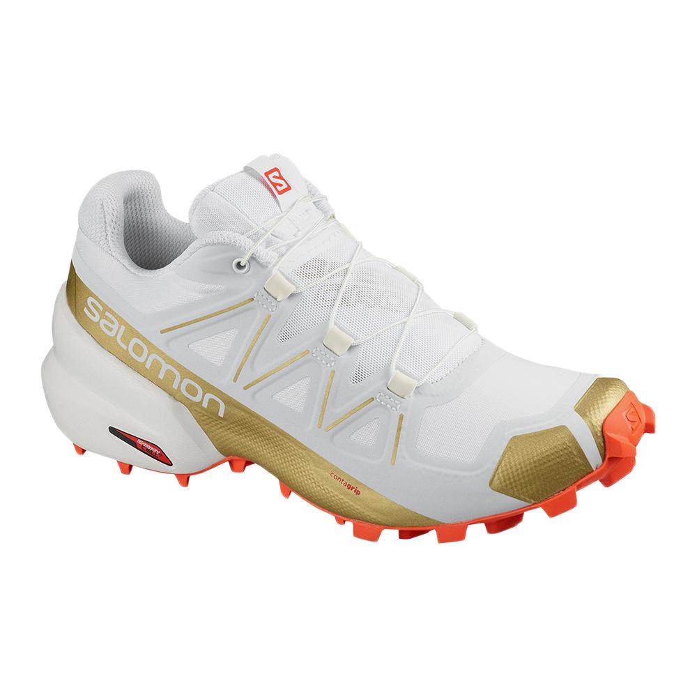 Women's Salomon SPEEDCROSS 5 GTS W Trail Running Shoes White | 1974LIMDA