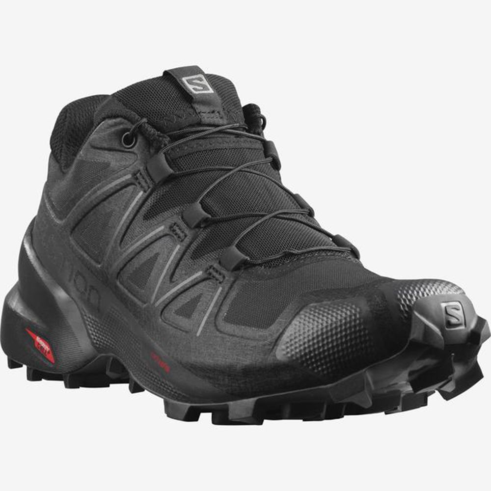 Women's Salomon SPEEDCROSS 5 Trail Running Shoes Black | 6483HAFPI