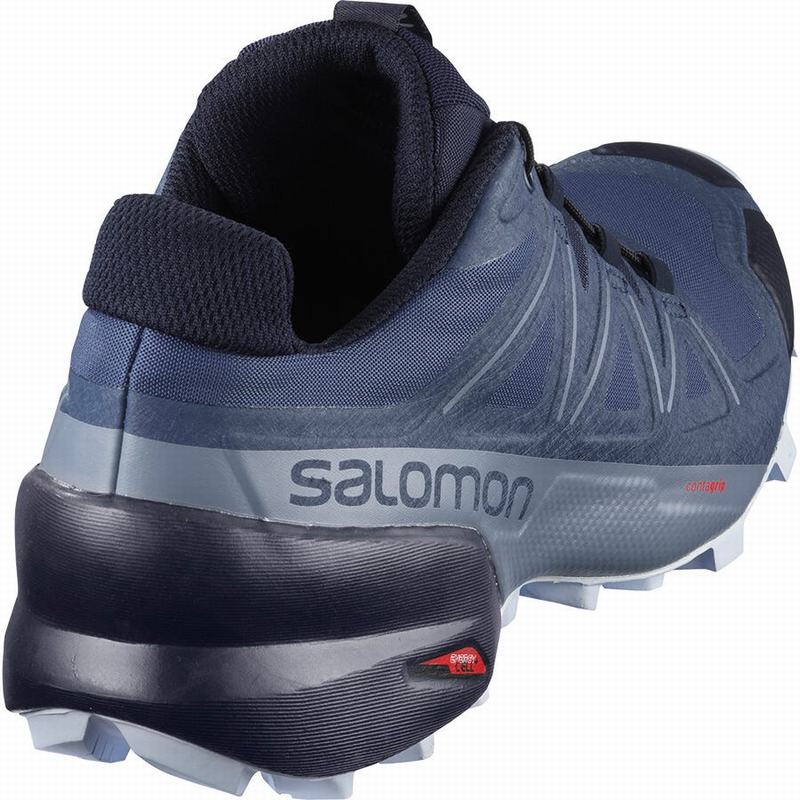 Women's Salomon SPEEDCROSS 5 Trail Running Shoes Navy | UOQLEH-135