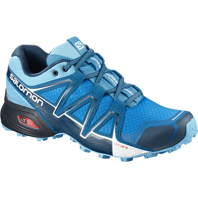 Women\'s Salomon SPEEDCROSS VARIO 2 W Trail Running Shoes Blue | 7641ILMZW