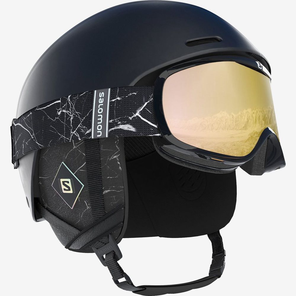 Women's Salomon SPELL+ Helmets Navy | RMKTOG-397