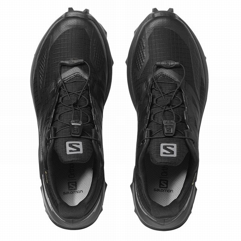 Women's Salomon SUPERCROSS BLAST GTX W Trail Running Shoes Black | 0289CZIOS