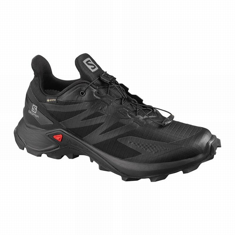 Women\'s Salomon SUPERCROSS BLAST GTX W Trail Running Shoes Black | 0289CZIOS