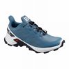 Women's Salomon SUPERCROSS BLAST W Trail Running Shoes Grey Blue / White | 0945KAPDG