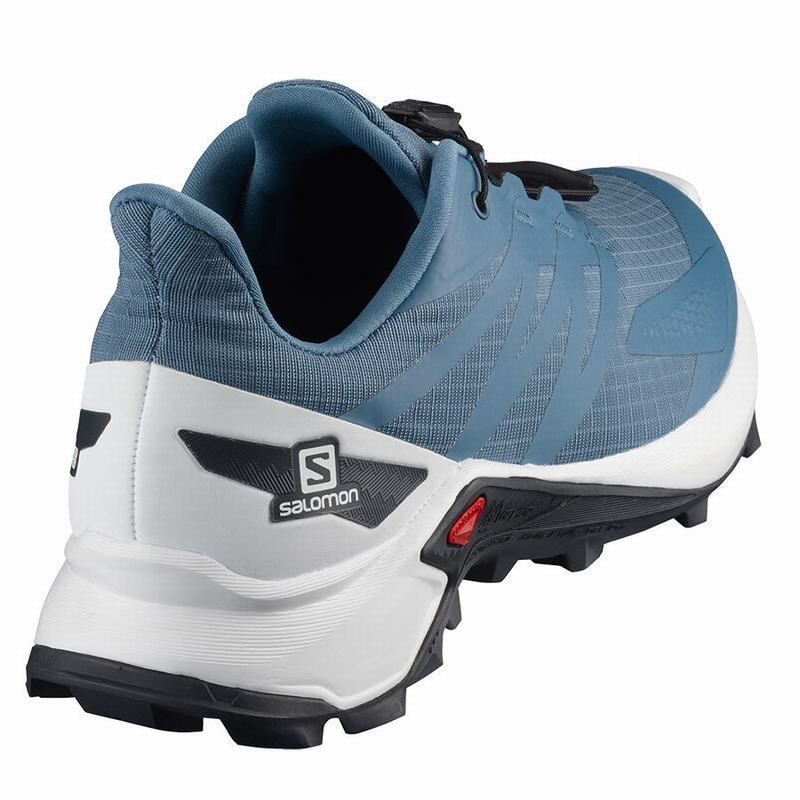 Women's Salomon SUPERCROSS BLAST W Trail Running Shoes Blue / White | 8302URXWK