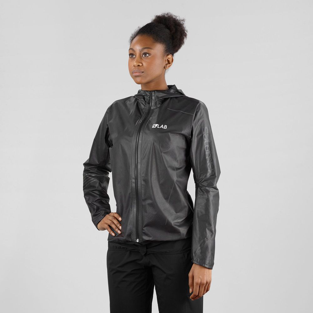 Women\'s Salomon S/LAB GORE-TEX SHAKEDRY Waterproof Jackets Black | 2160BAEDI