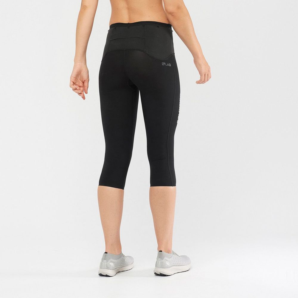 Women's Salomon S/LAB NSO MID Tights Black | NIJUHP-382