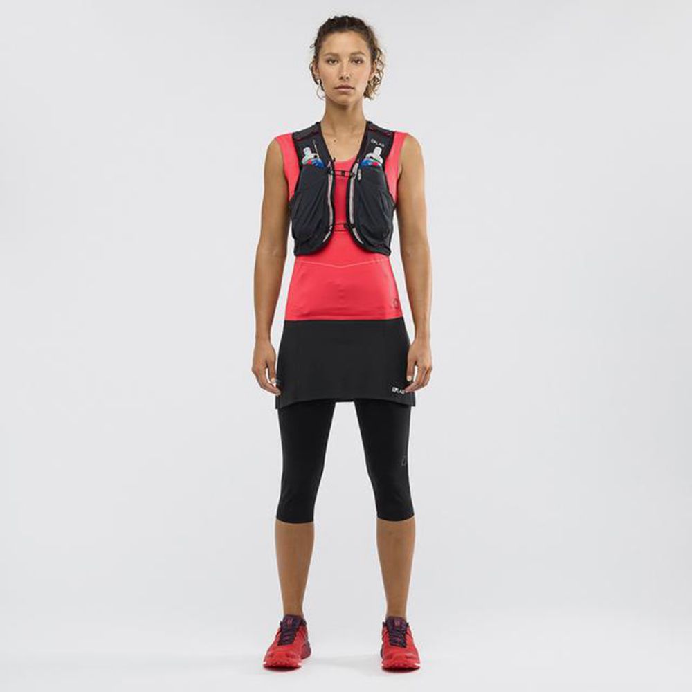 Women's Salomon S/LAB NSO SL Tank Orangered | LKHDTC-056