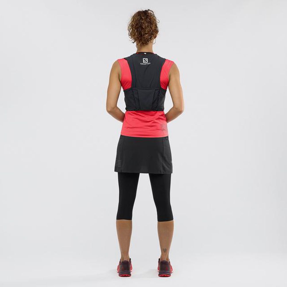 Women's Salomon S/LAB NSO SL Tank Orangered | LKHDTC-056