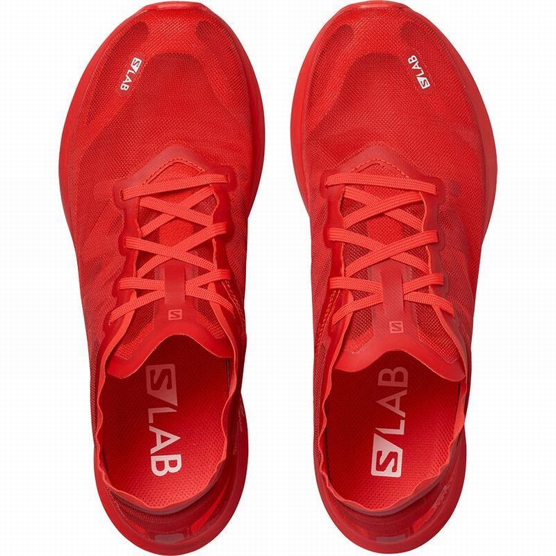 Women's Salomon S/LAB PHANTASM Road Running Shoes Red | PTWVFD-419